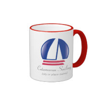 Modèle de Sailing_Pontoon Racing_BlueMoon de catam Tasse À Café