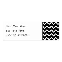Modèle de zigzag noir et blanc modèles de cartes de visite