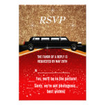 Modèle d'invitation de tapis rouge de Hollywood
