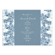 Modèle d'invitations - orchidées bleues personnali