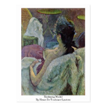 Modèle étendu par Henri De Toulouse-Lautrec Carte Postale