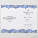 Modèle floral plié de programme de mariage de lune tract customisé