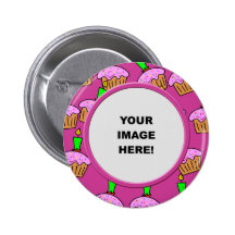 Modèle, frontière de gâteau badges avec agrafe