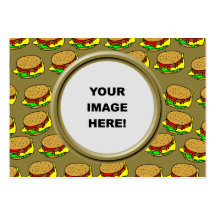 Modèle, frontière d'hamburger carte de visite