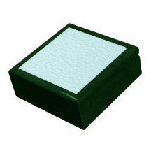Modèle imprimé par turquoise légère chique boîte à bijoux