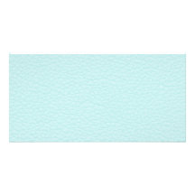 Modèle imprimé par turquoise légère chique carte avec photo