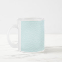 Modèle imprimé par turquoise légère chique mugs à café