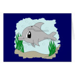 Modèle mignon de carte de dauphin