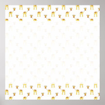 Modèle mignon de girafe posters