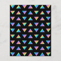 Modèle multi de triangle de couleur prospectus personnalisés