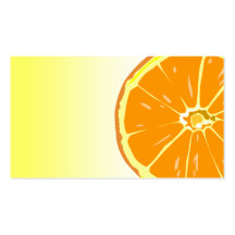 Modèle orange de carte de visite de tranche