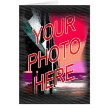 Modèle pointillé par obscurité de cadre de photo cartes de vœux
