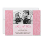 Modèle rose de faire-part de mariage