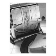 Modèle vintage d'invitation de grille-pain