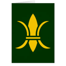 modern Fleur de Lis Karten