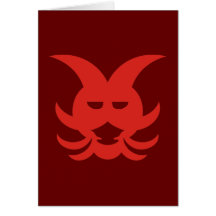 modern tribal shape grußkarte