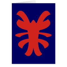 modern tribal shape grußkarten