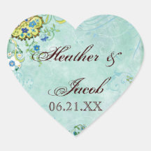 Moderne bloeit Bloemen van Paisley het Huwelijk va Stickers