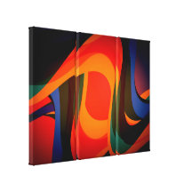 Moderne vloeibare abstractie 2 gallerij wrap canvas