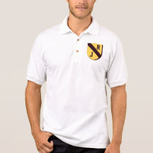 Modieus zakschild met uw initialen t shirts
