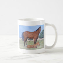 Moeder en Veulen Koffie Bekers