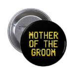 Moeder van de Bruidegom. Zwarte & Gouden Kleur. Hu buttons