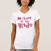 Moeder van het Bruine Roze van de Bruid Shirts