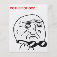 Moeder van het Gezicht Grappige Meme van de Woede  Fullcolor Folder