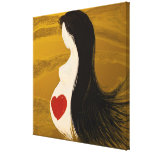 Moeder, verpakt canvas canvas afdrukken