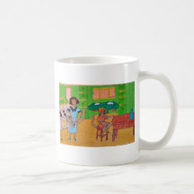 Moeder & Zoon in jaren '20Keuken Koffie Mok