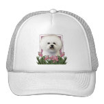 Moederdag - Roze Tulpen - Bichon Frise Trucker Pet