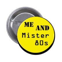 Moi et Monsieur 80s - logo de point Badges