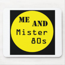 Moi et Monsieur 80s - logo de point Tapis De Souris