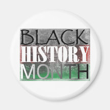 Mois noir d'histoire (drapeau africain) aimants pour réfrigérateur