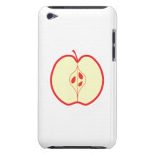 Moitié d'un Apple rouge Coques iPod Touch