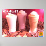 Mokablast a mélangé des boissons affiche