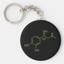 Molécule d'adrénaline porte-clefs