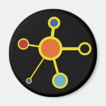 Molécule d'art déco magnets pour réfrigérateur