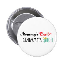 Mommy&apos ; diable de s, Grammy&apos ; ange de s Badge