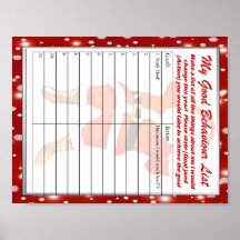 Mon bon modèle de liste de comportement affiches