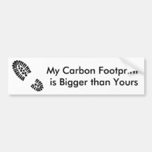 Mon carbone Footprintis plus grand que le vôtre Adhésifs Pour Voiture