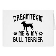 Mon chien de bull-terrier cartes