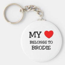 Mon coeur appartient à Brodie Porte-clé