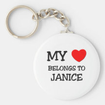 Mon coeur appartient à JANICE Porte-clefs
