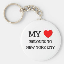 Mon coeur appartient à NEW YORK CITY Porte-clé
