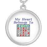 Mon coeur appartient au bingo-test pendentifs