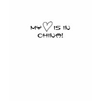 Mon coeur est en Chine ! T-shirts