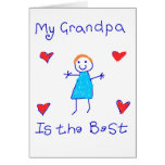 Mon grand-papa est le meilleur carte de vœux