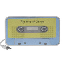 Mon griffonnage préféré de bande de cassette audio haut-parleur ordinateur portable