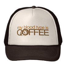 Mon groupe sanguin est café casquette de camionneur